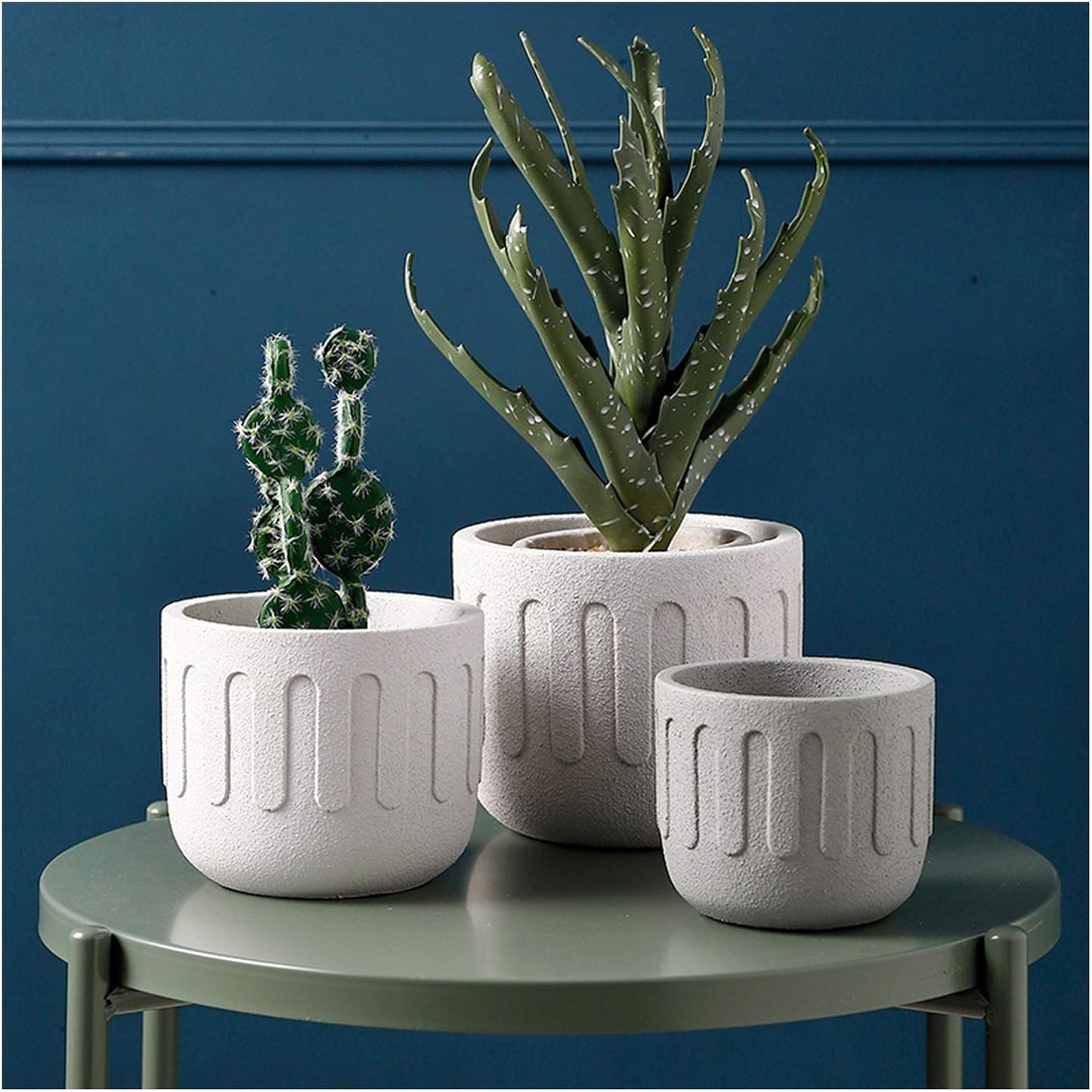 Flower Pots Cement Flower Pots Outdoor Indoor Garden Planters Plant Co