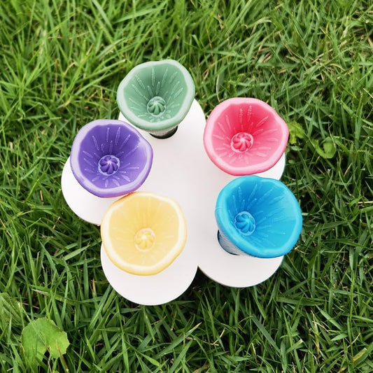 Resin Flower Bee Drinking Cup – Insect Water Feeder for Garden, Pollin