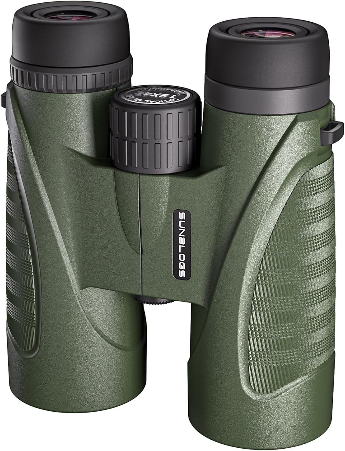 12x42 Binoculars for Adults, High Powered, BAK4 Prism, Waterproof Binoculars, Lightweight Binocular for Bird Watching, Hunting, Travel, Stargazing Cruise (Green)