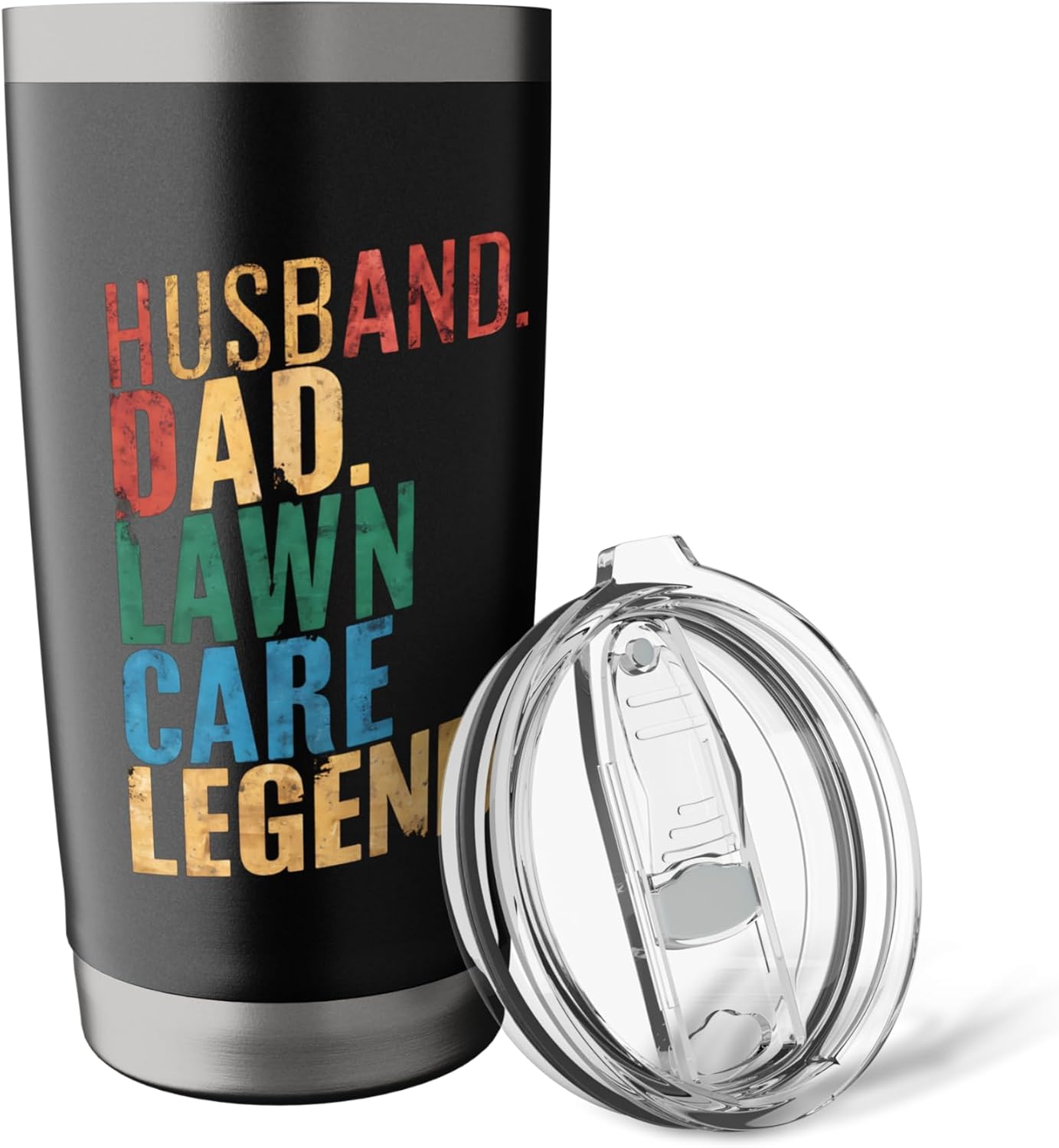 Lawn Care Dad Mowing Gardener Mower Fathers Day Stainless Steel Insulated Tumbler