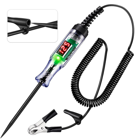 Automotive Test Light with 3-48V LED Digital Voltage Display, Auto Cir