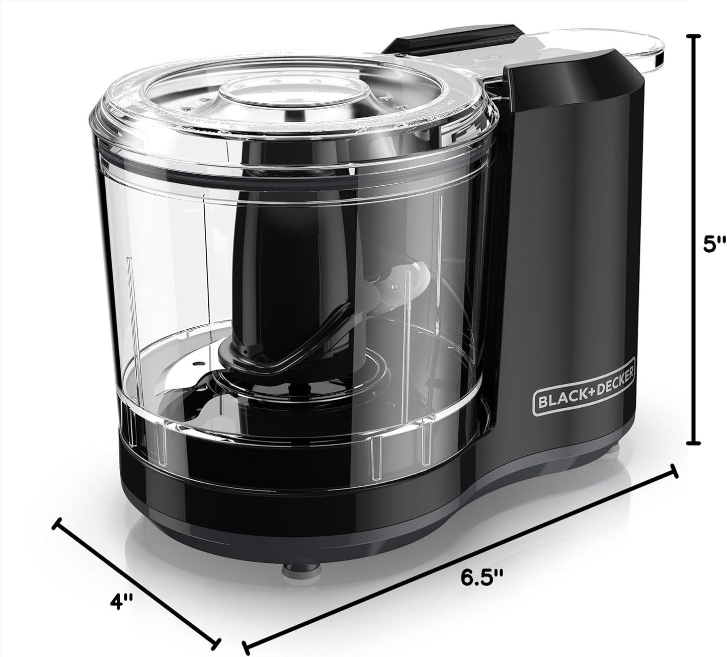 BLACK+DECKER 1.5-Cup Electric Food Chopper, One Touch Pulse, 150W Moto