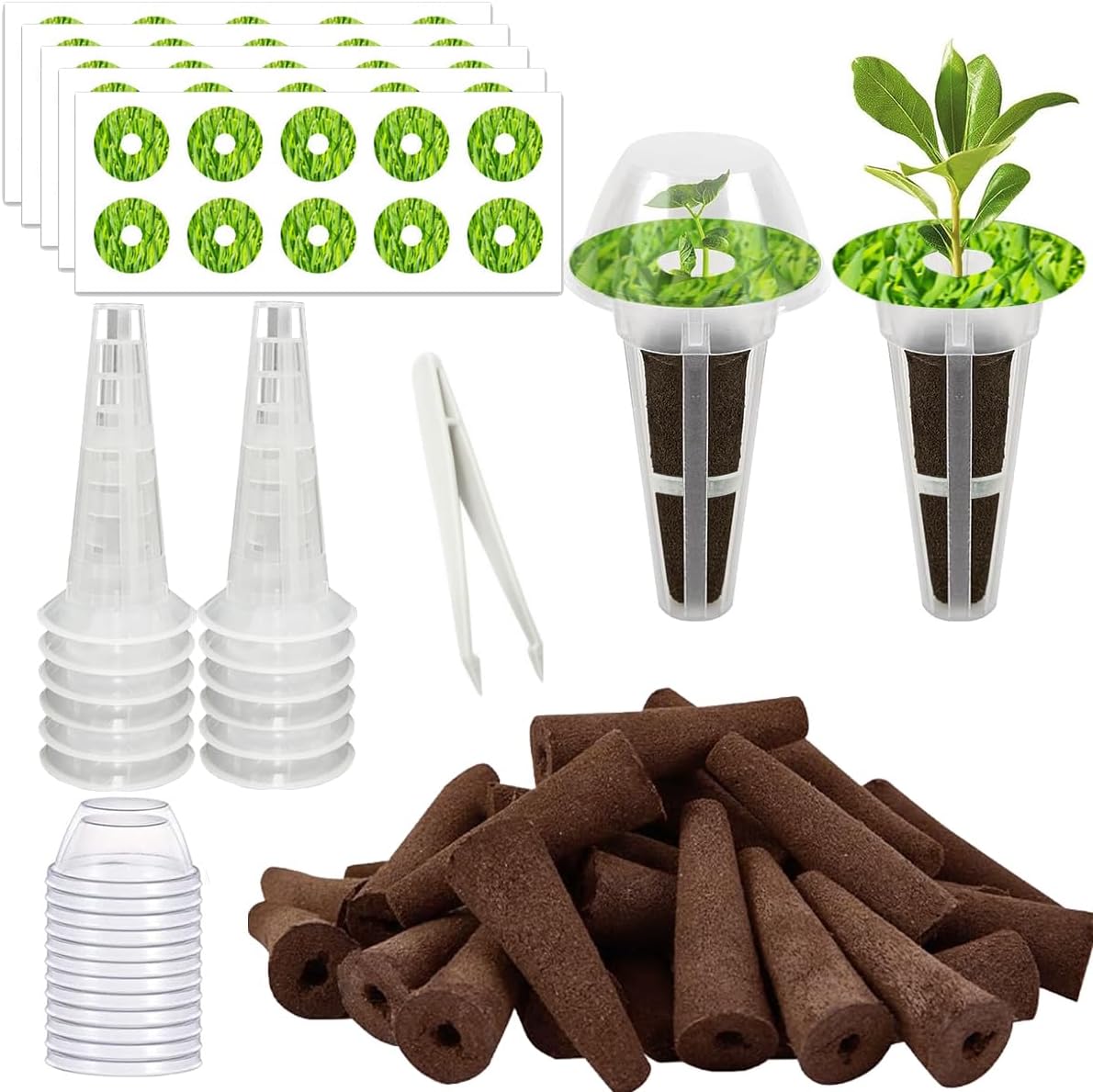 105 Seed Pod Kit for Aerogarden, Hydroponics Accessories for System Co