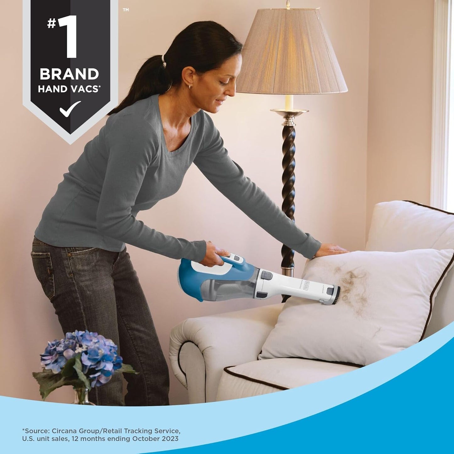 BLACK+DECKER dustbuster AdvancedClean Handheld Vacuum Cordless, Compac