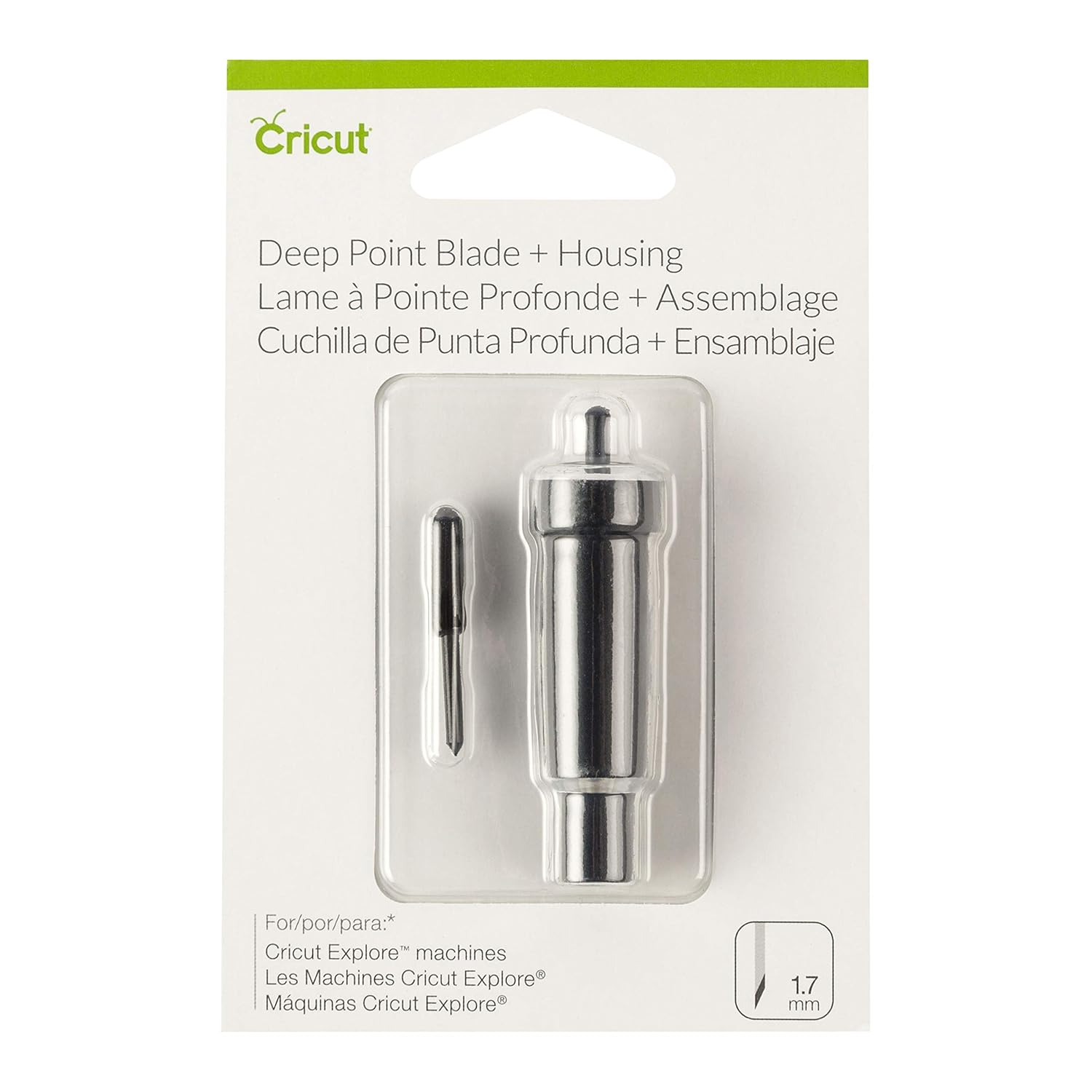 Cricut Deep-Point Blade + Housing,Cutting Blade with Deep Cut Housing,