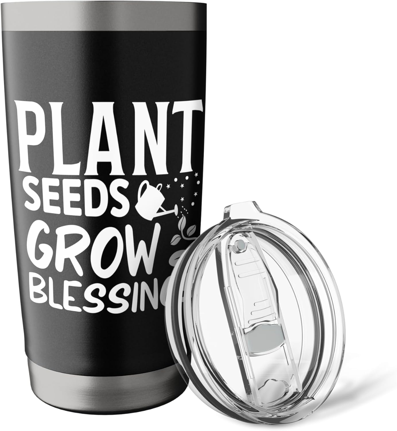 Garden Quote Funny Gardeners Plant Seeds Grow Gardening Stainless Steel Insulated Tumbler