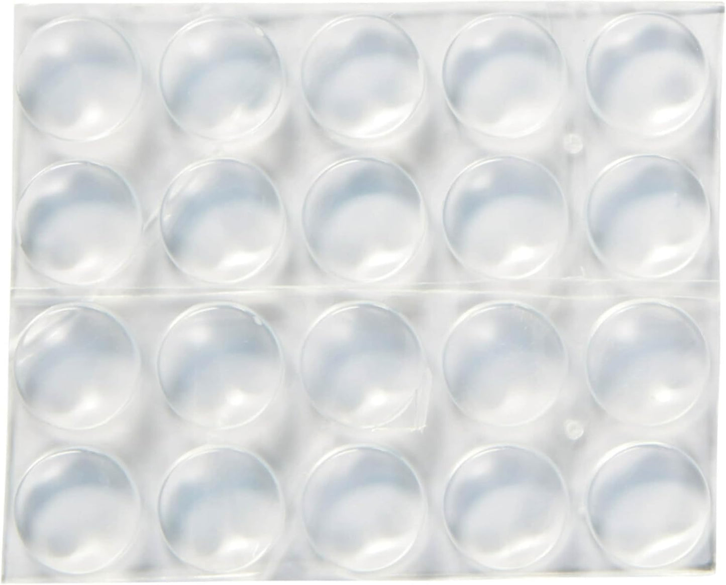 Scotch Clear Adhesive Bumper Pads 40 PCS, Self-Stick Rubber Pads 1/2" 