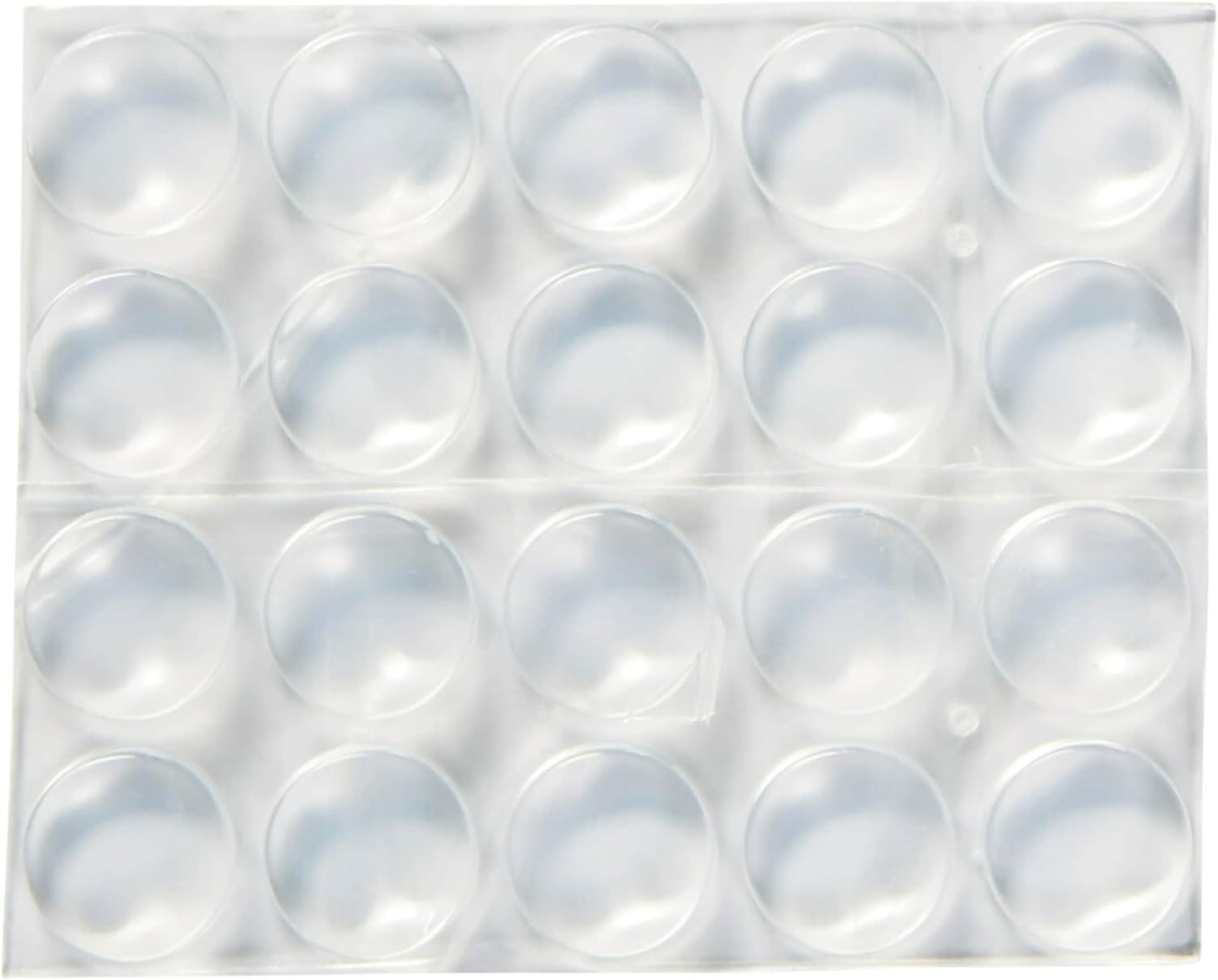 Scotch Clear Adhesive Bumper Pads 40 PCS, Self-Stick Rubber Pads 1/2" 