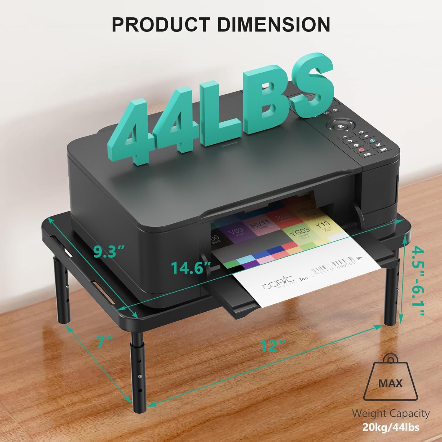 WALI Computer Monitor Stand for Desk, Adjustable Laptop Riser, Desk Mo