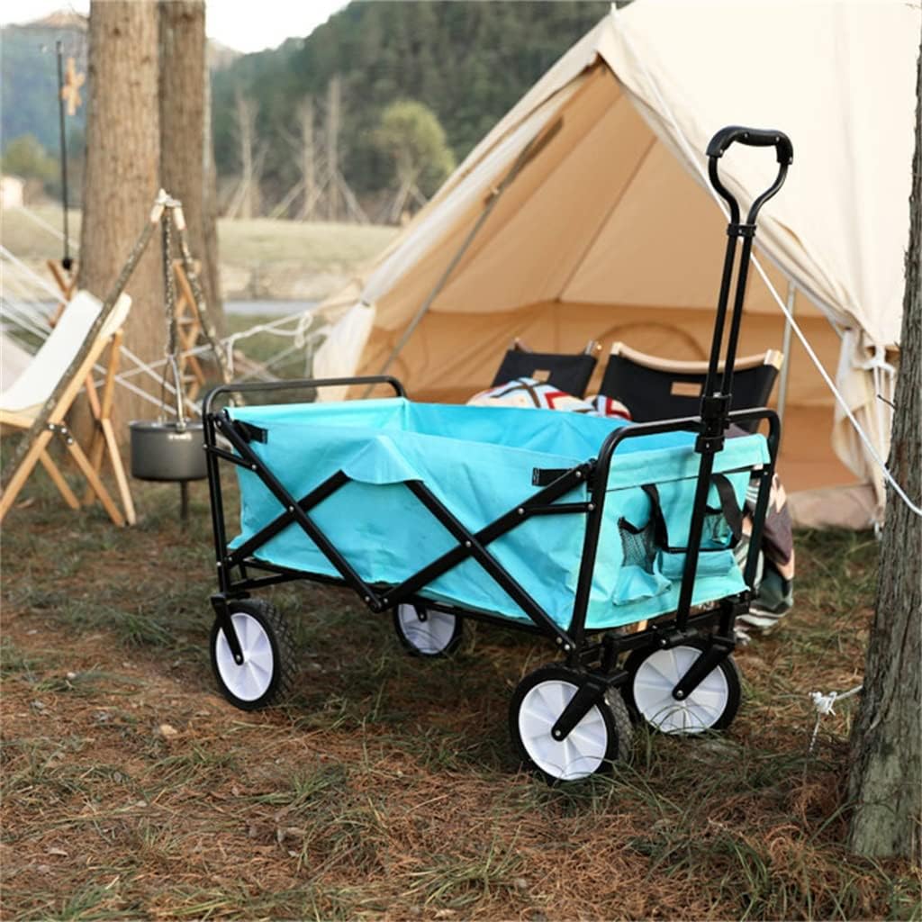 JSEIAJB Outdoor Campsite Small Cart Portable Foldable Adjustable High Loaded Tent Equipment Trolley Picnic Equipment Trailer Tools