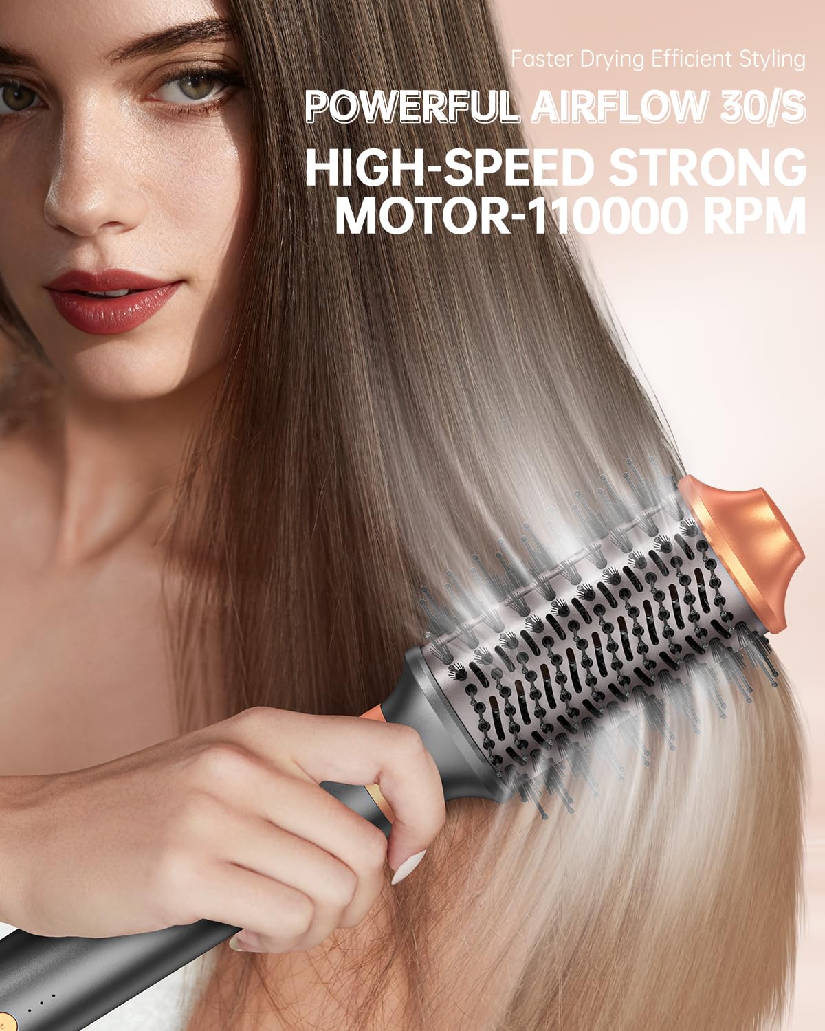 Hair Dryer Brush Air Styler: Dual Voltage 7 in 1 Ionic Multi Styling T