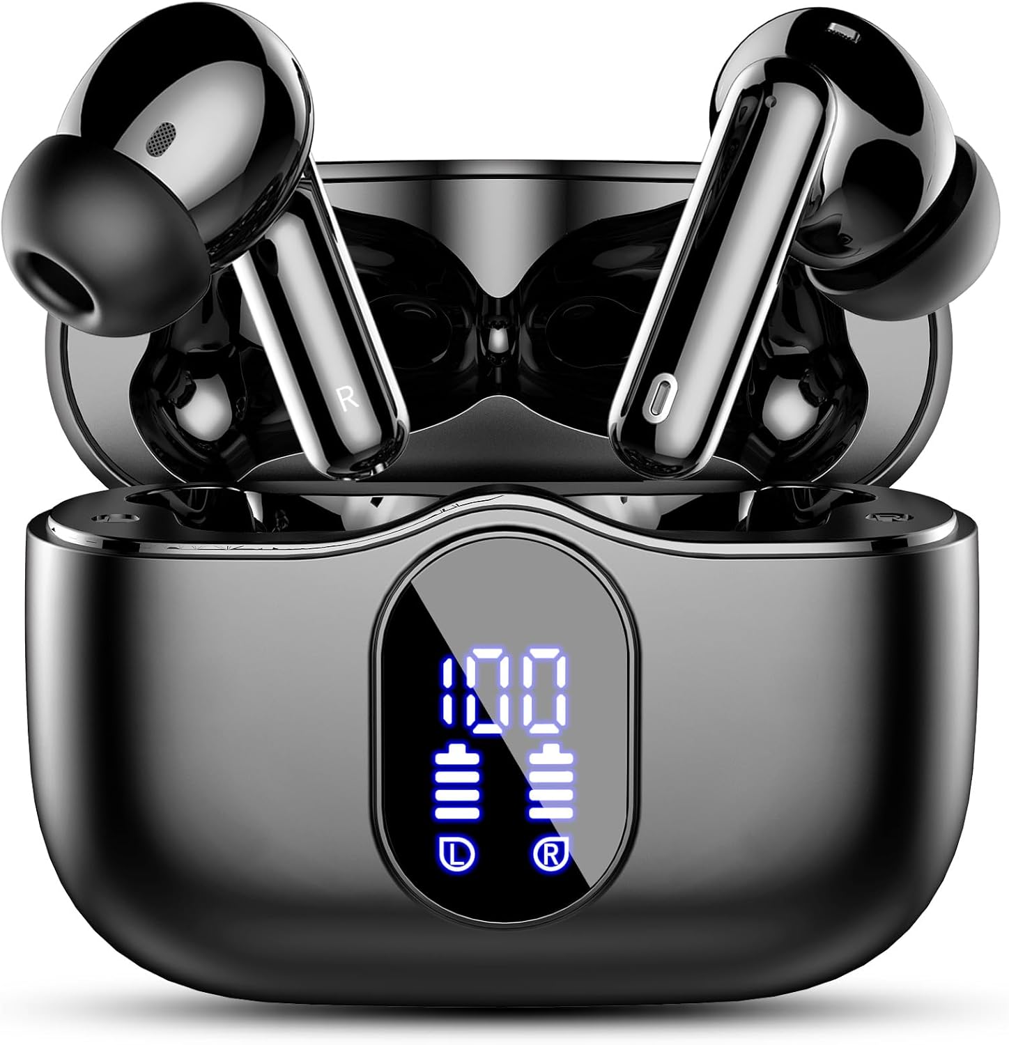 Wireless Earbuds, Bluetooth 5.4 Headphones Bass Stereo, Ear Buds with 