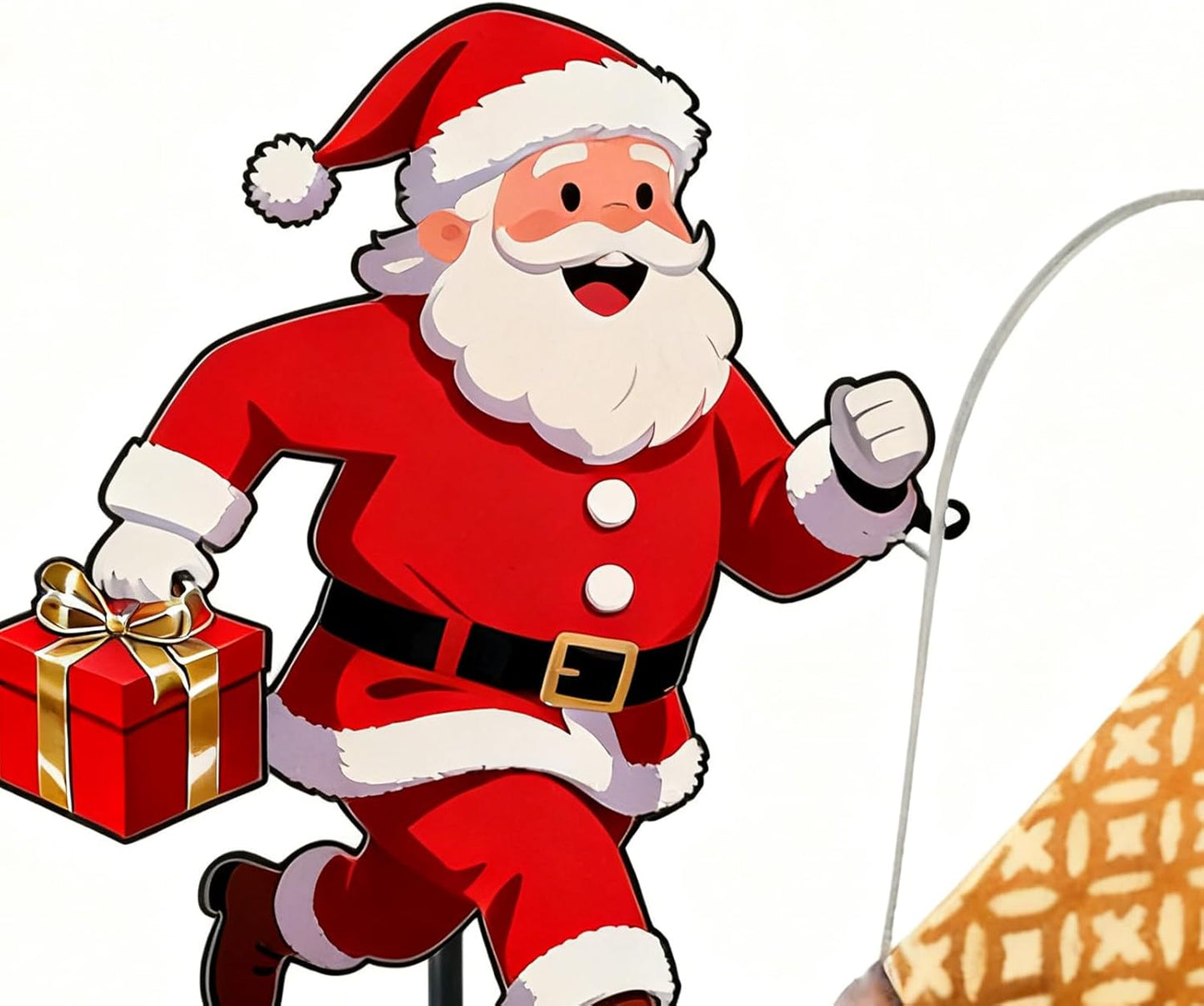 Christmas Santa Solar Kettles Lights - Solar Waterproof Decorative Christmas Decoration - Garden Ground Kettle Lamps - for Garden Pathway Driveway Patio Lawn Porch