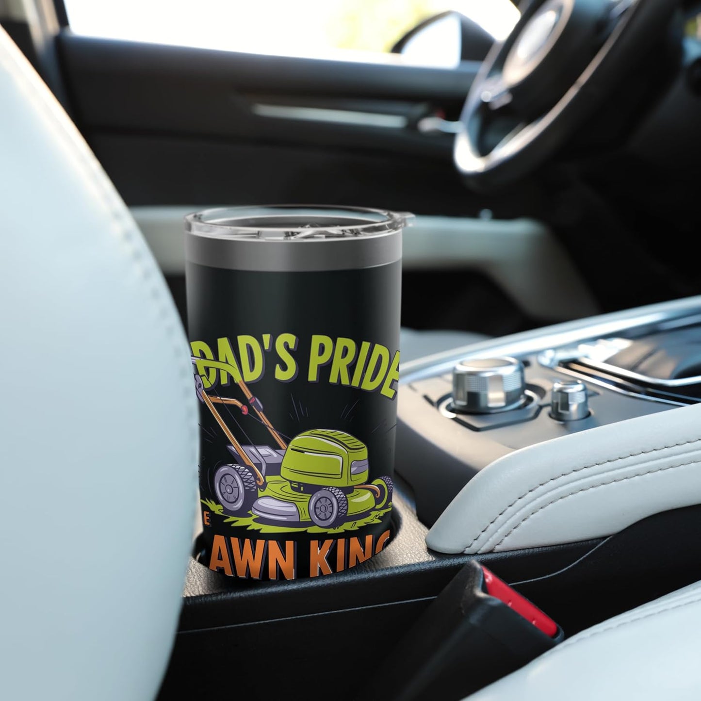 Dad's Pride The Lawn King Mower Stainless Steel Insulated Tumbler