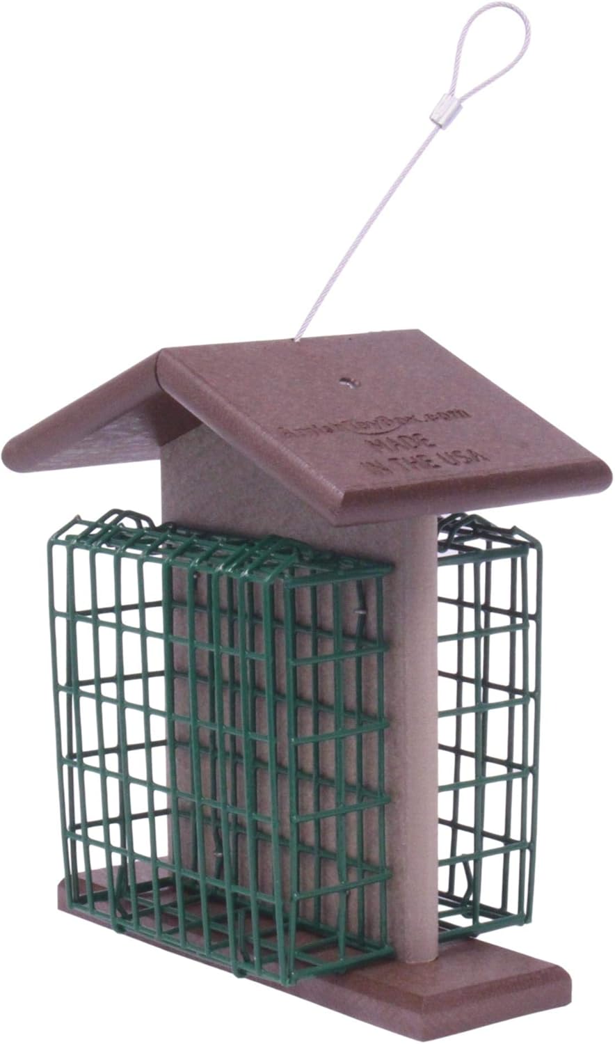 AmishToyBox Double Suet Bird Feeder, Eco-Friendly Poly Lumber (Milwauk