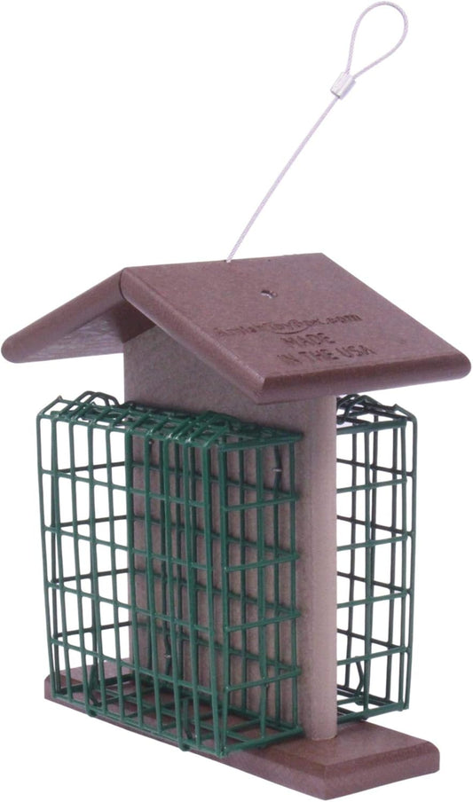 AmishToyBox Double Suet Bird Feeder, Eco-Friendly Poly Lumber (Milwauk