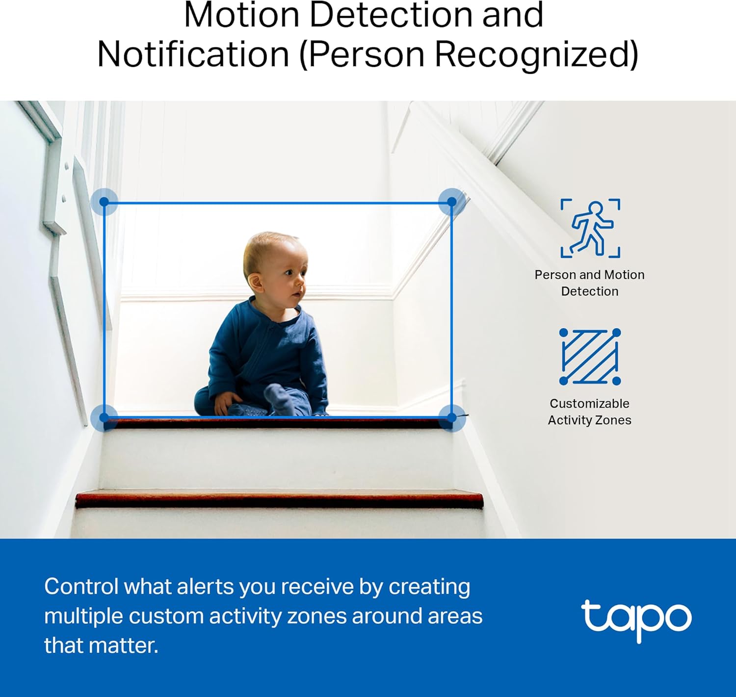 Tapo 1080P Indoor Wired Security Camera - Works as a Baby & Pet Monito