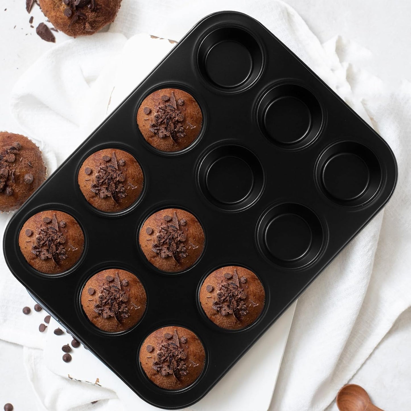 11-Piece Nonstick Baking Pans Set - Professional Grade Carbon Steel Ba