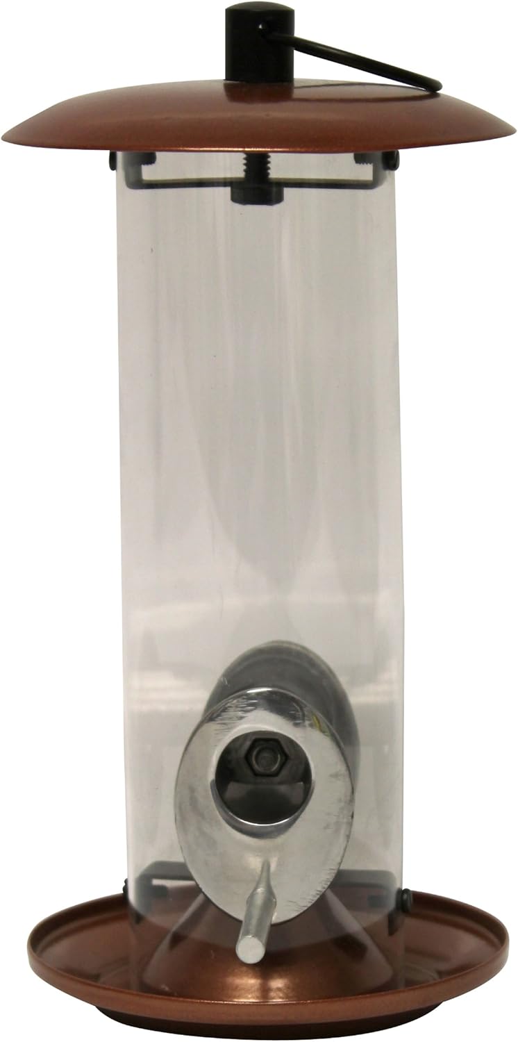 Heath Outdoor Products 21229 Copper Mixed Seed Feeder with Catch Tray