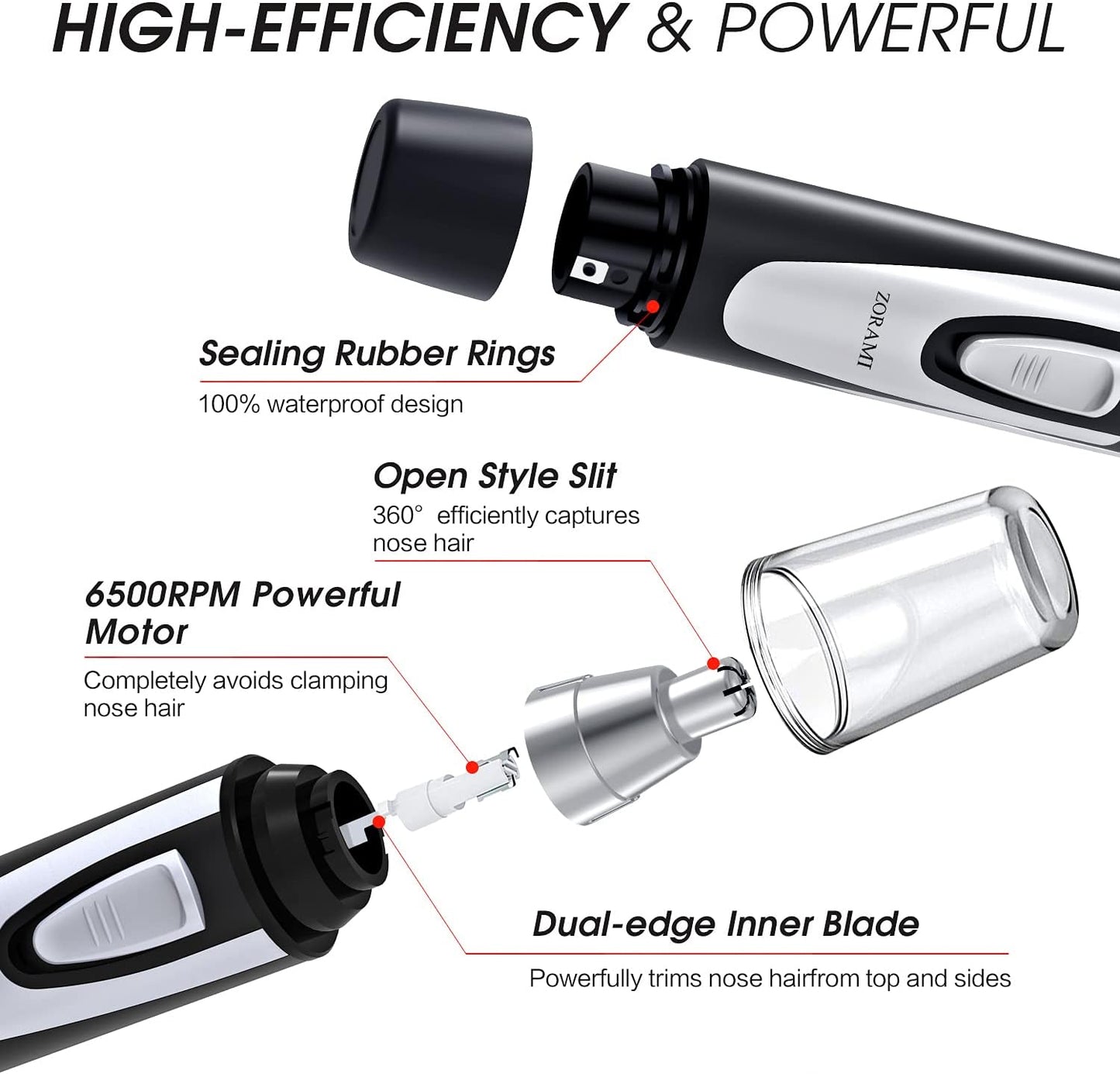 Ear and Nose Hair Trimmer Clipper - 2026 Professional Painless Eyebrow