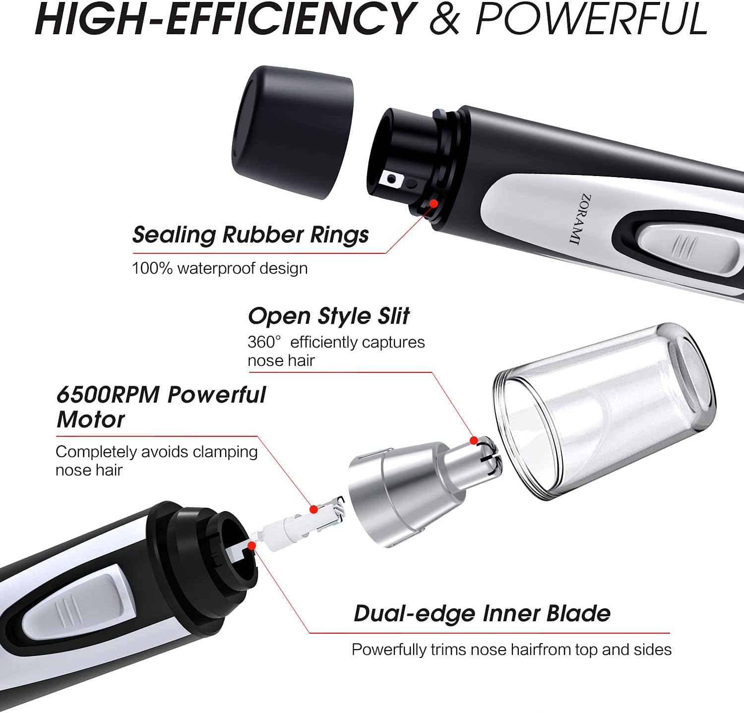 Ear and Nose Hair Trimmer Clipper - 2026 Professional Painless Eyebrow