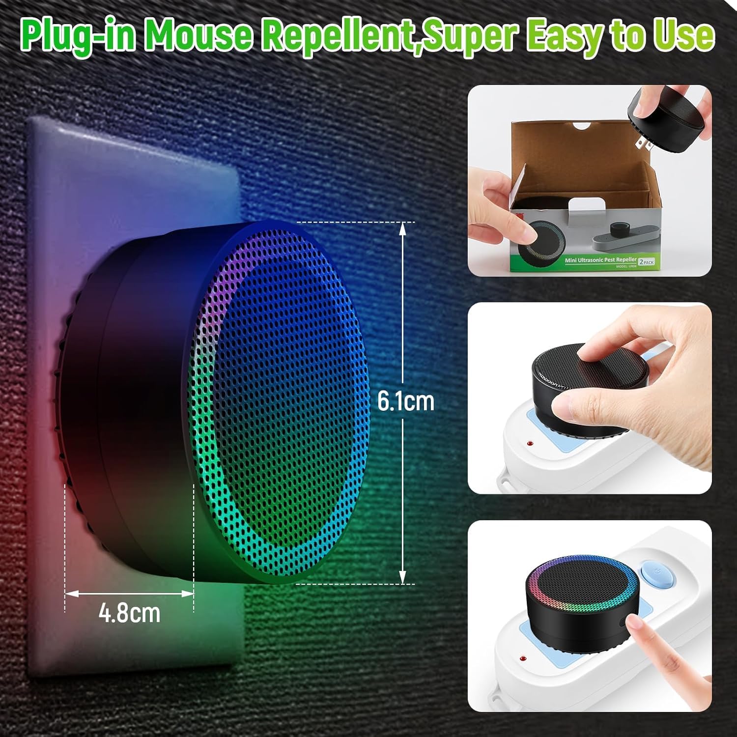 Ultrasonic Pest Control Repellent, Insect Indoor Repellent Plug in, 20