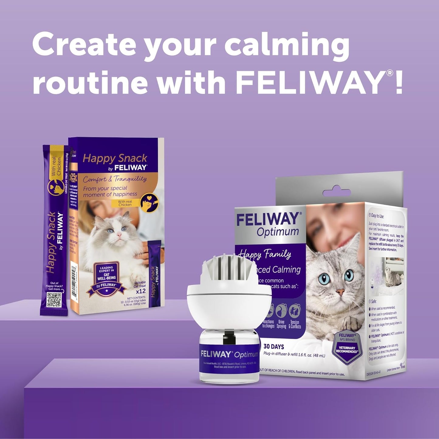 FELIWAY® Optimum 30 Day Cat Calming Plug In Pheromone Diffuser Starter