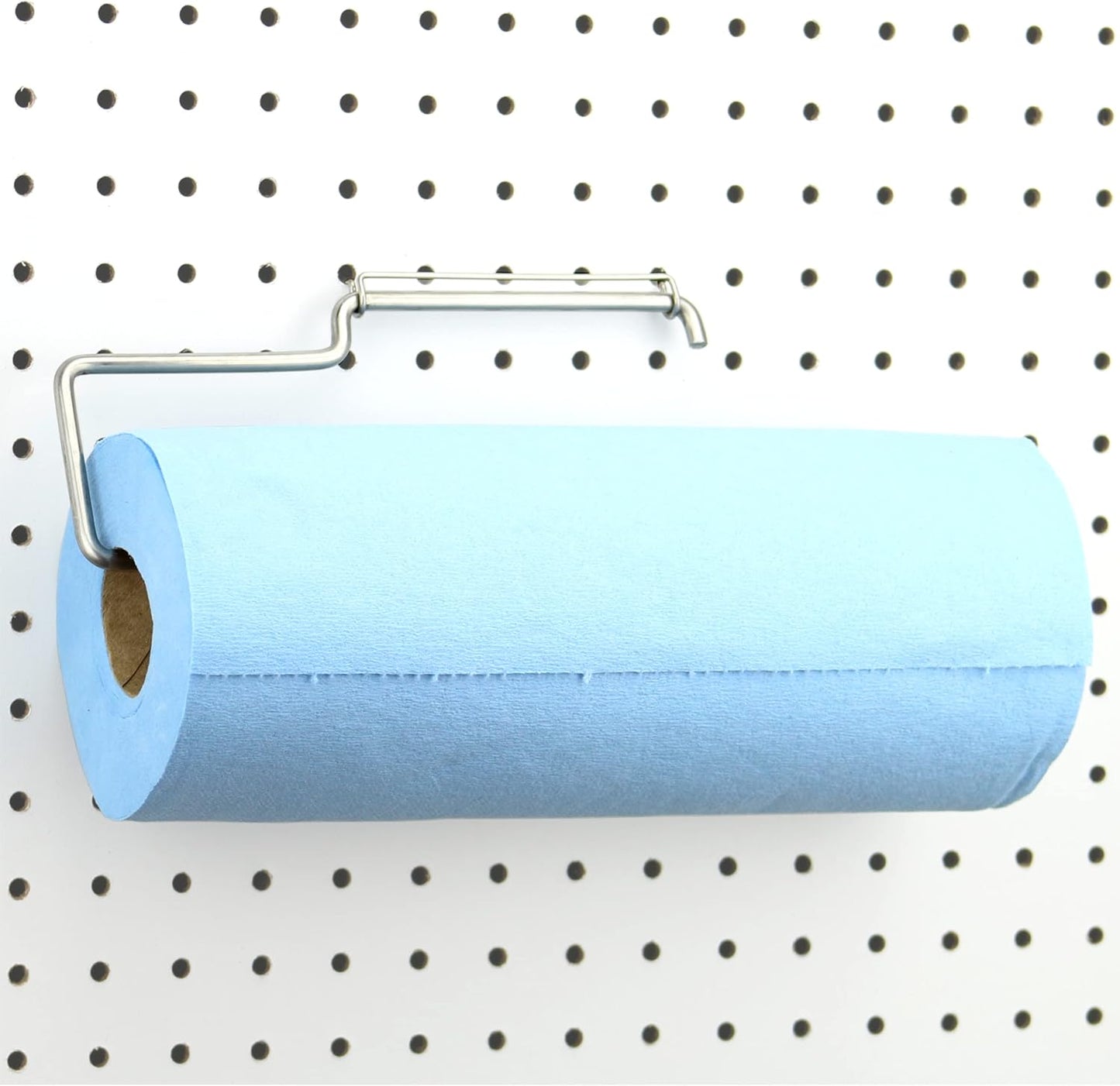 RightArrange One-Handed Tear Pegboard Paper Towel Holder - Stainless S