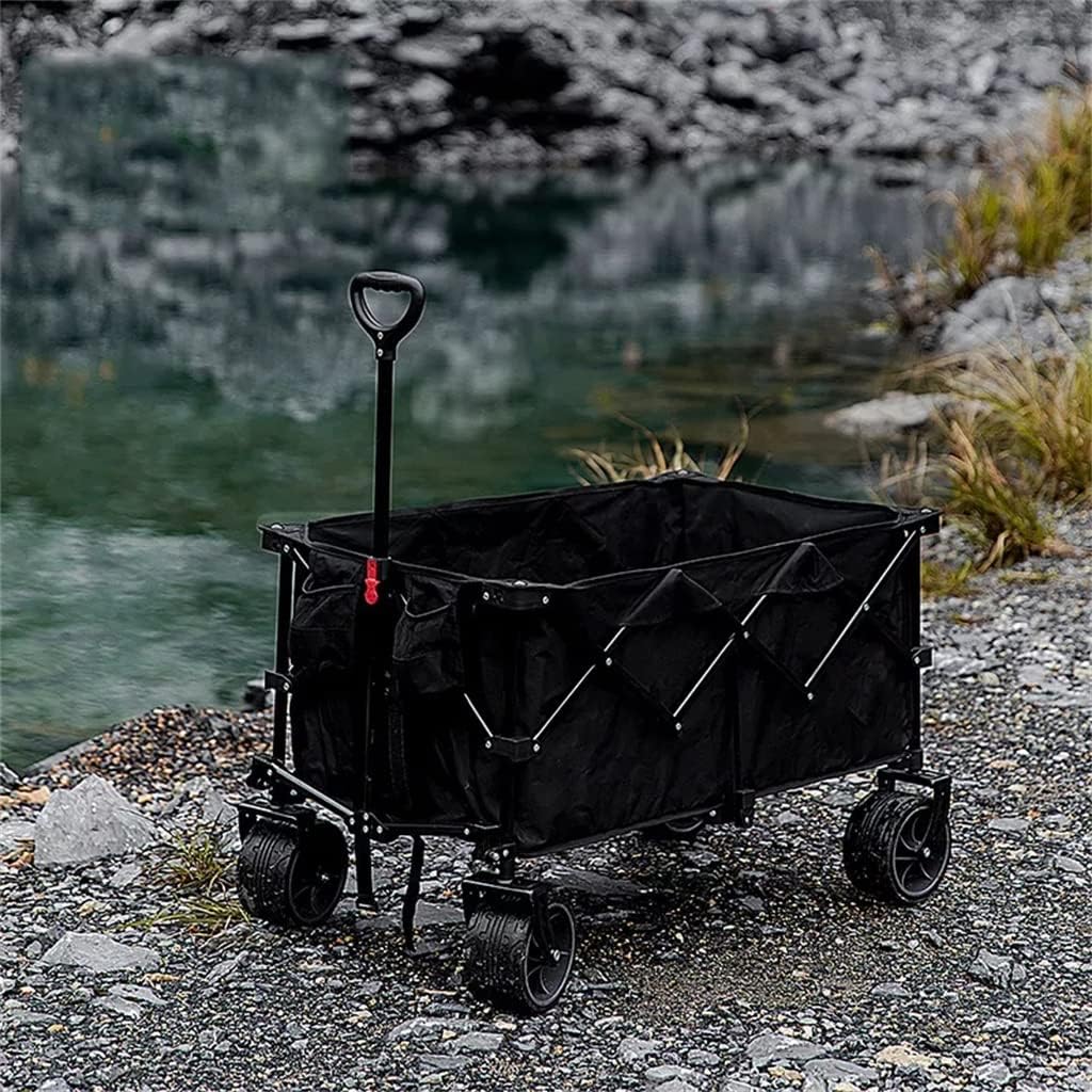 JSEIAJB 180L Foldable 7 Inch Wheel Outdoor Portable Adjustable Length 
