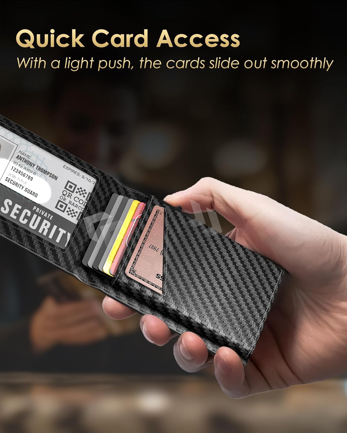 2026 Wallet for Men - RFID Blocking [Functional & Practical] Bifold Sl