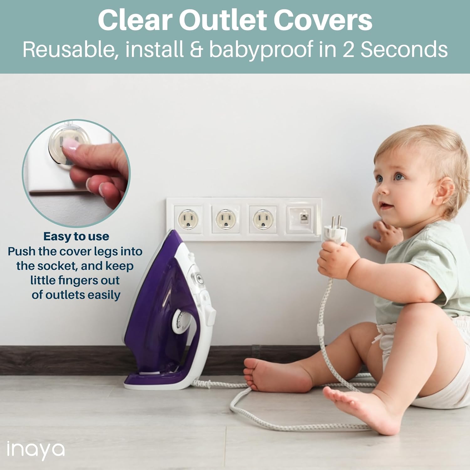 Inaya Complete Baby Proofing Kit - Child Safety Hidden Locks for Cabin