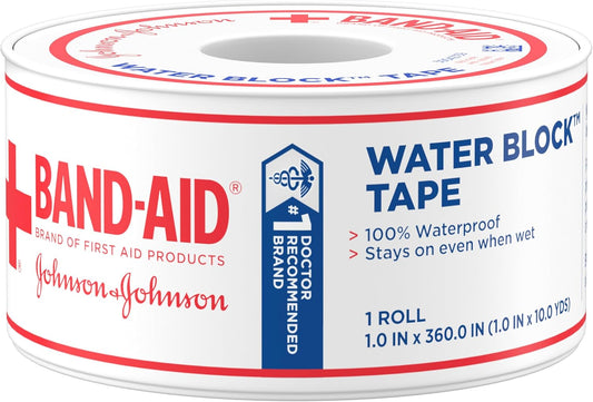 Band-Aid Brand First Aid Water Block 100% Waterproof Self-Adhesive Tap