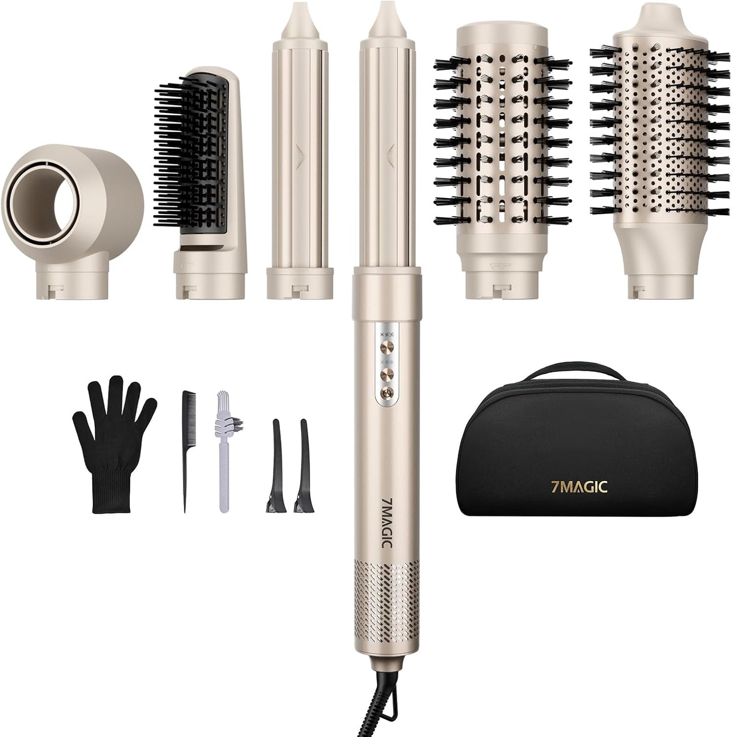 7MAGIC 6 in 1 Multi Hair Styler Dryer Brush, 110,000 RPM High-Speed, N