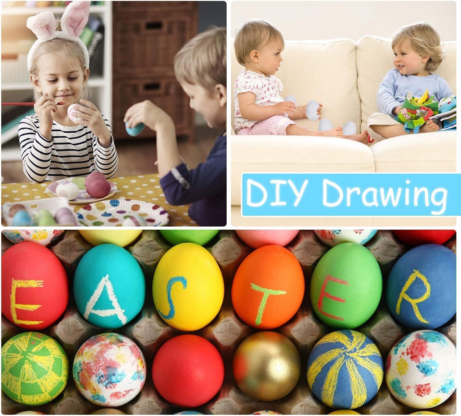 Toddler Toys - Color Matching Egg Set - Educational Color, Shapes and 