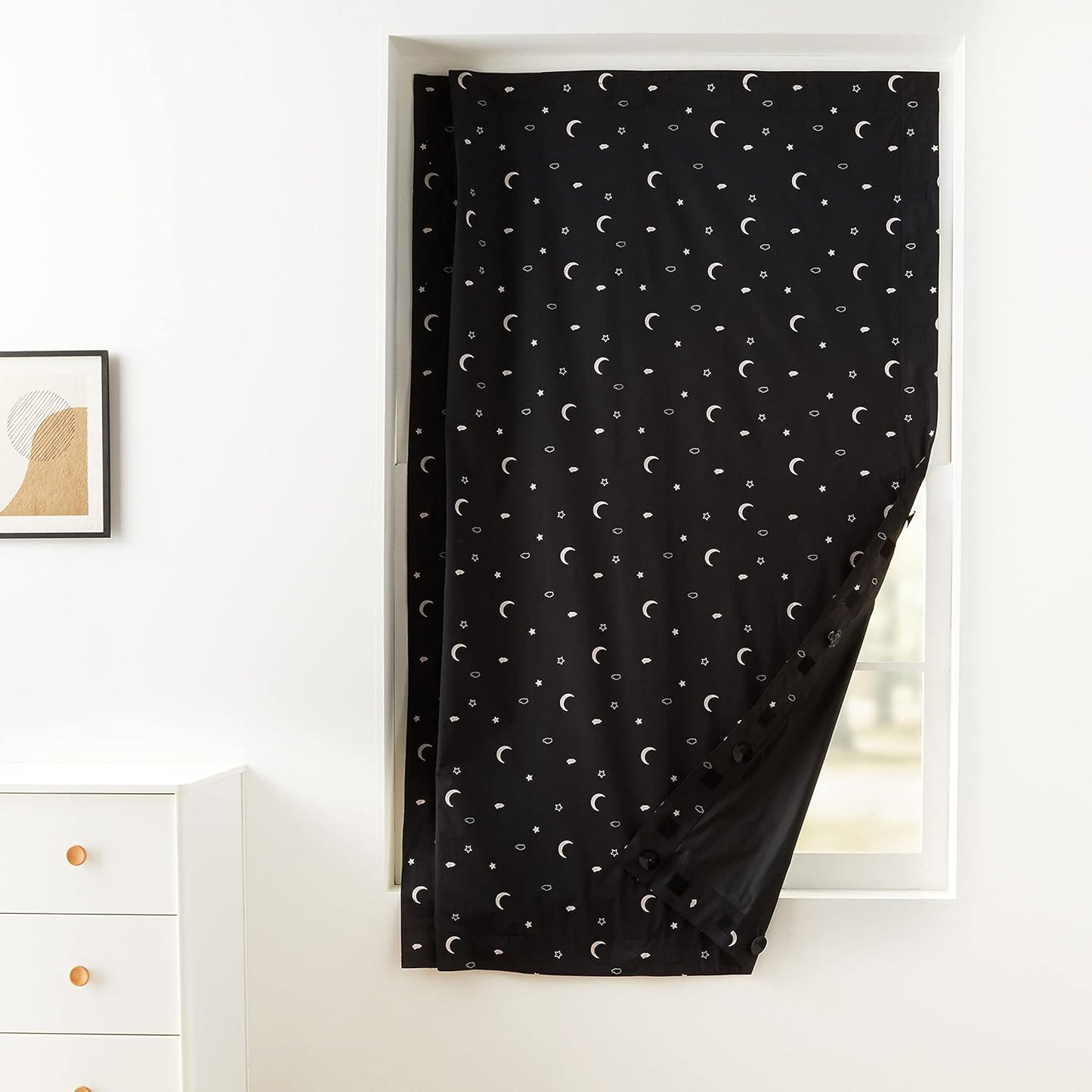 Amazon Basics Portable Blackout Curtain Shade with Suction Cups, 50" W