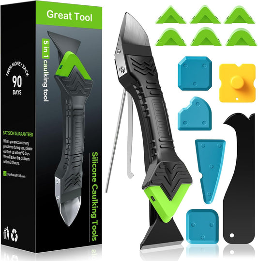 Caulking Tool 5 in 1 Silicone Caulking Grout Removal Sealant Finishing
