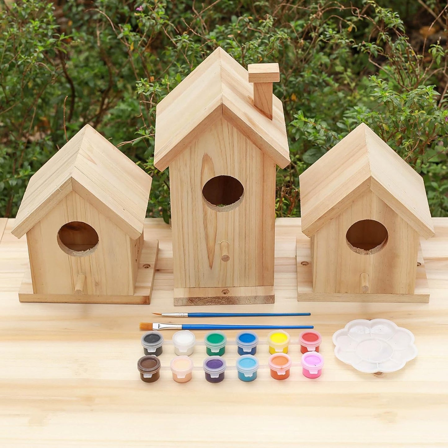 Wooden Bird House Kit,Outdoor Hanging DIY Birdhouse Kit for Kids Woodcraft,Bird Houses for Outside.