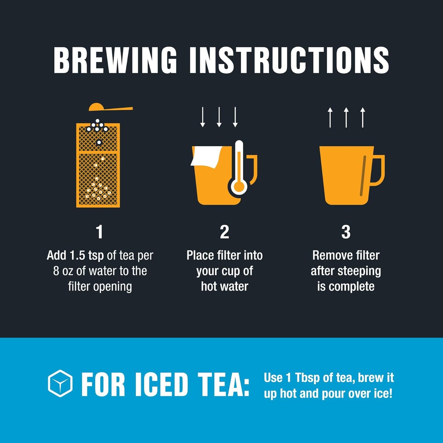 Tiesta Tea Loose Leaf Filters for Brewing, Disposable Infuser for Hot & Iced Drinks, Easy-Fill Steeper, Unbleached Paper, Single-Cup Infuser for Loose Leaves, 100 Empty Bags