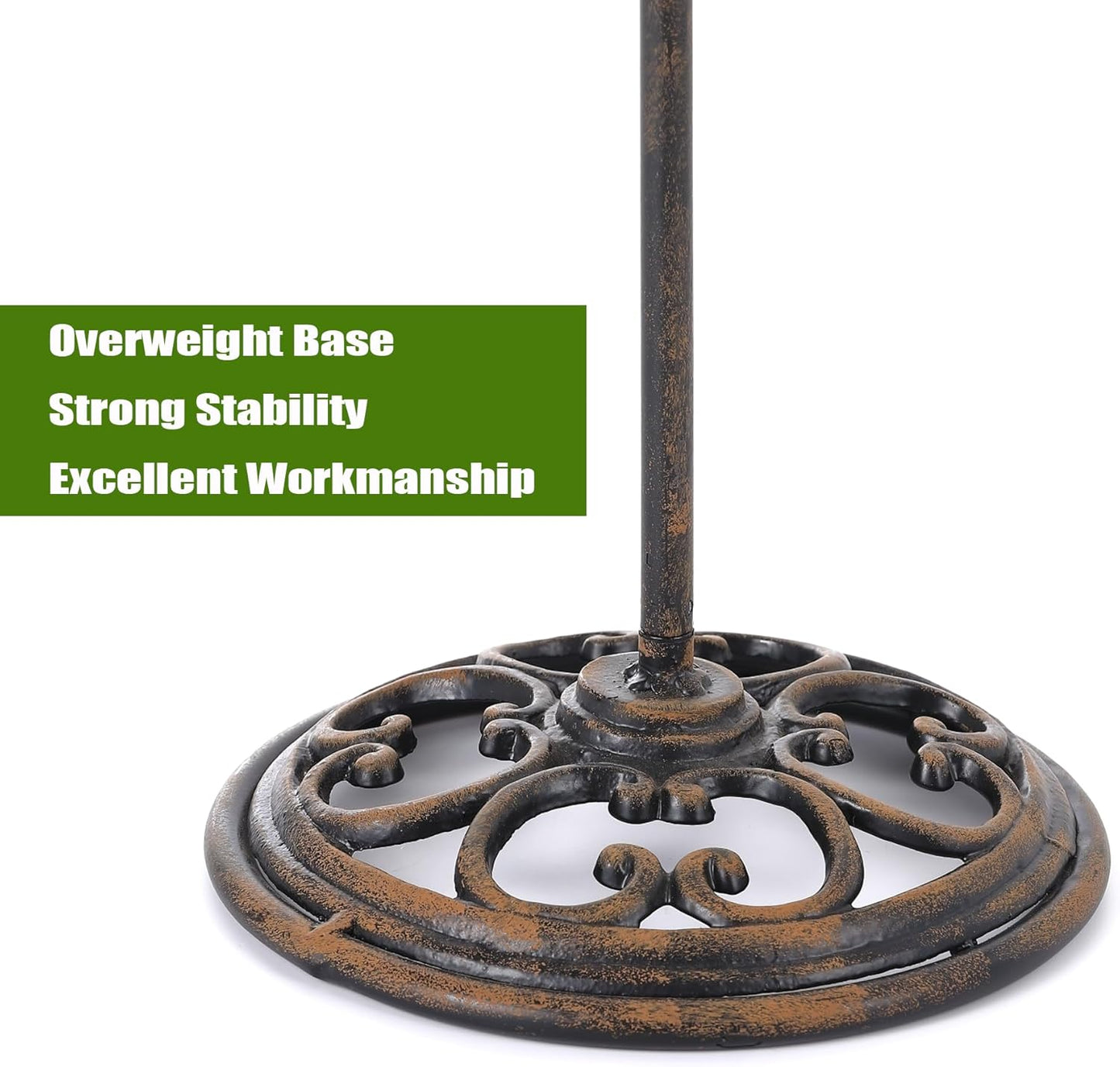 37" H Metal Bird Baths for Outdoors, Bird Bath for Outside, 3-in-1 Pedestal Bird Feeder & Bird Baths for Outdoors, Garden, Lawn, Yard Decor