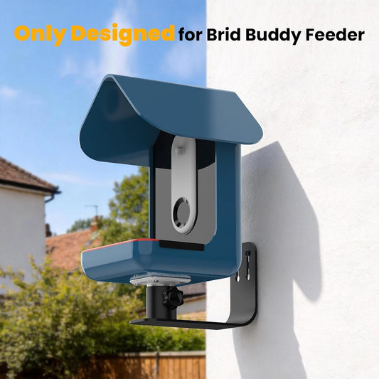 Wall Mount Bracket Designed for Bird Buddy Smart Feeder – Durable Meta