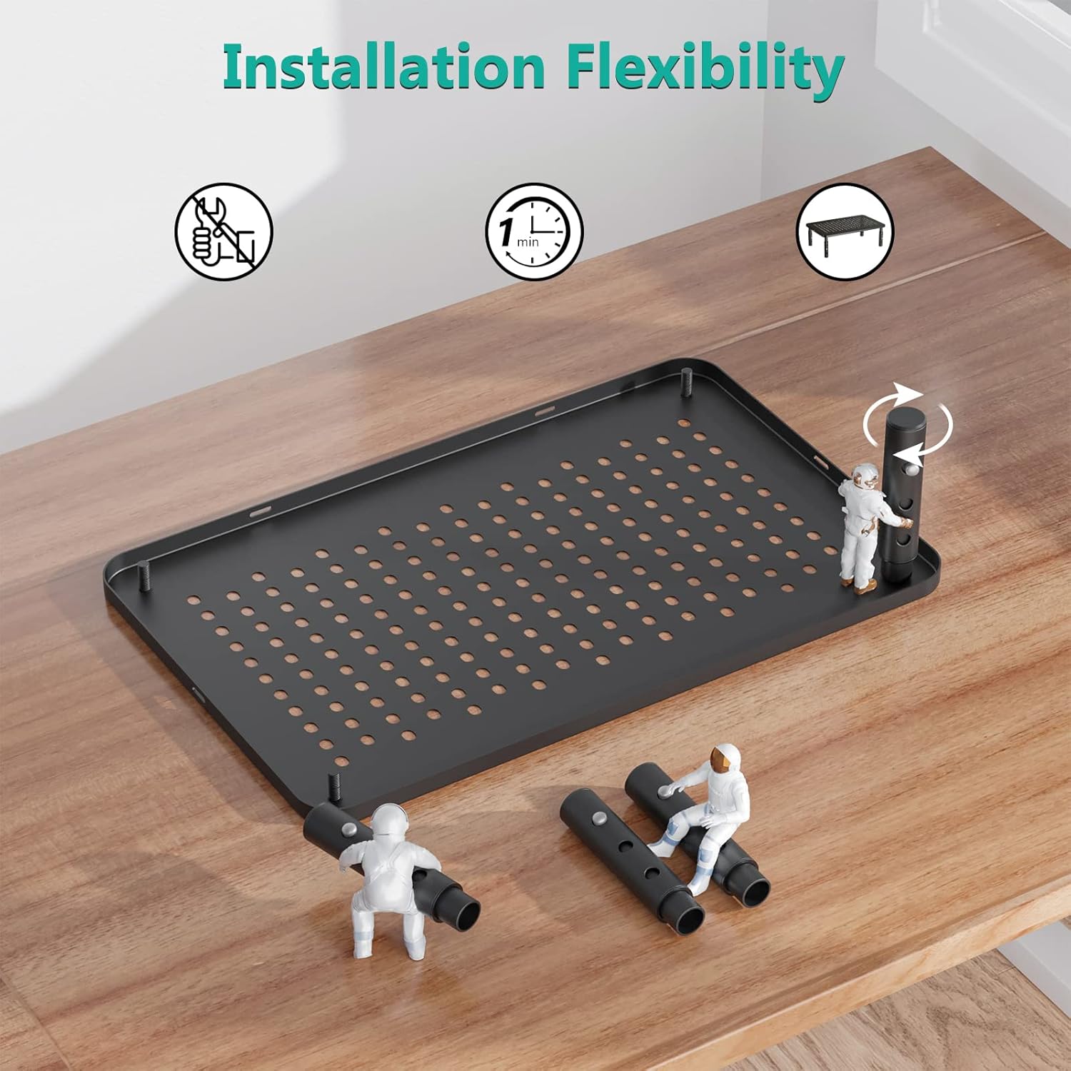 WALI Computer Monitor Stand for Desk, Adjustable Laptop Riser, Desk Mo