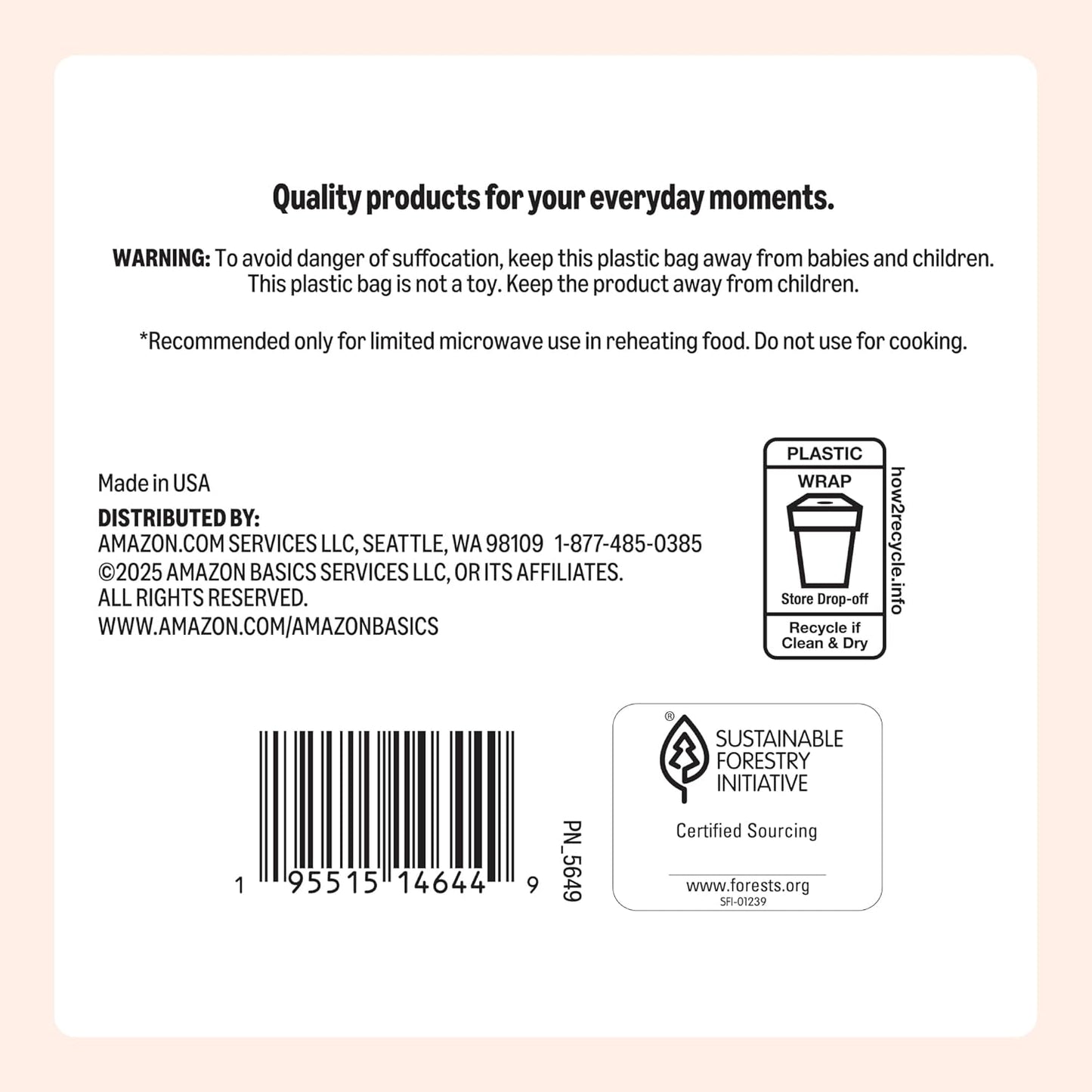 Amazon Basics 9" Uncoated White Paper Plates 100 Count (Pack of 1)