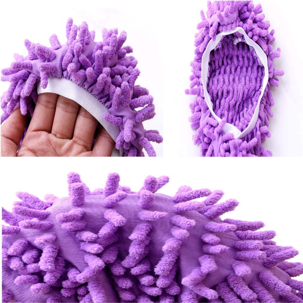 Mop Slippers Shoes 5 Pairs (10 Pieces) - Microfiber Cleaning House Mop