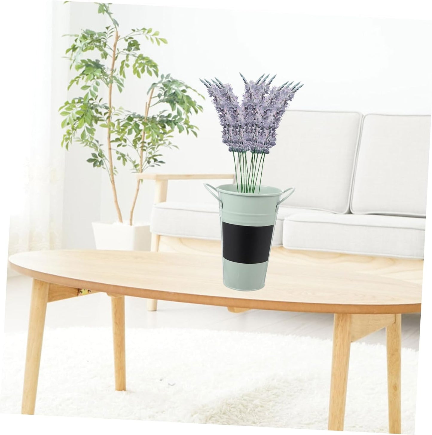 PRETYZOOM Iron Flower Bucket Vase Multi-Function Home Decor Mini Plant