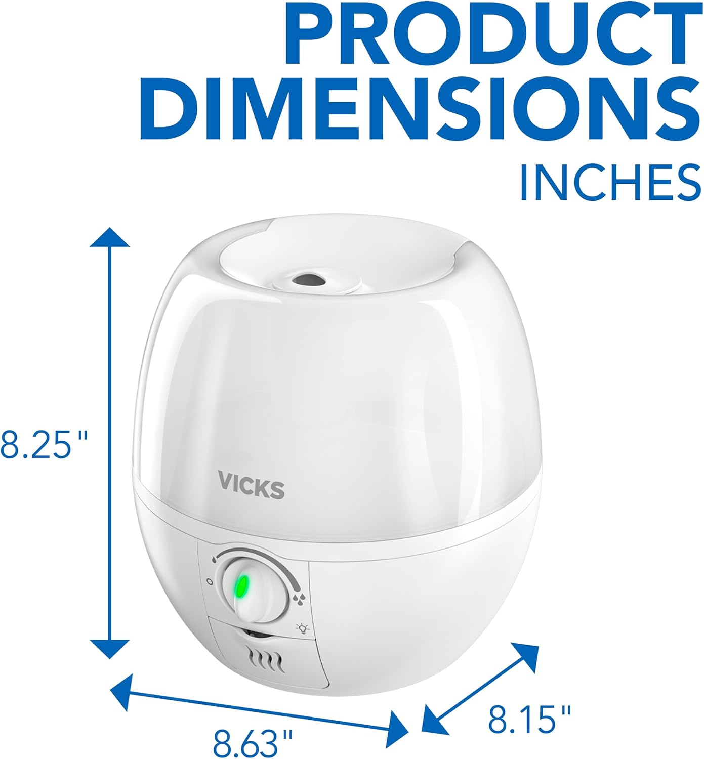 Vicks Humidifier 3-in-1 SleepyTime Cool Mist Humidifier for Baby & Kid
