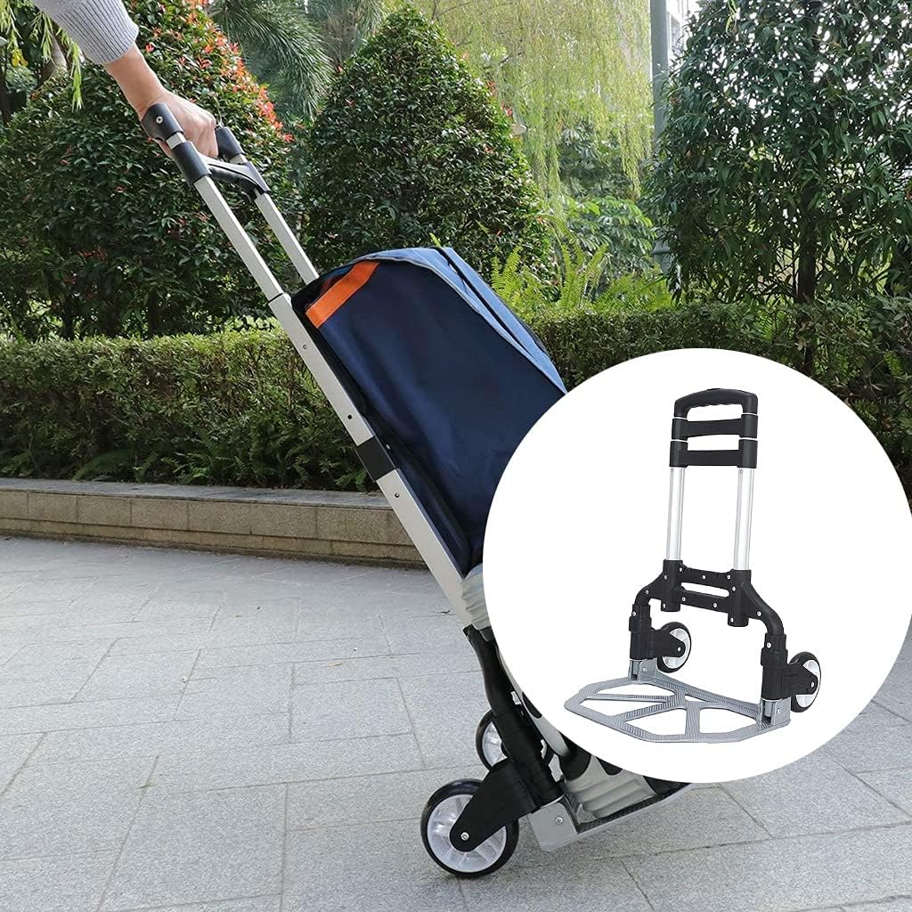 JSEIAJB Heavy Duty Folding Hand Truck Lightweight Wheel Barrow Cart Tr