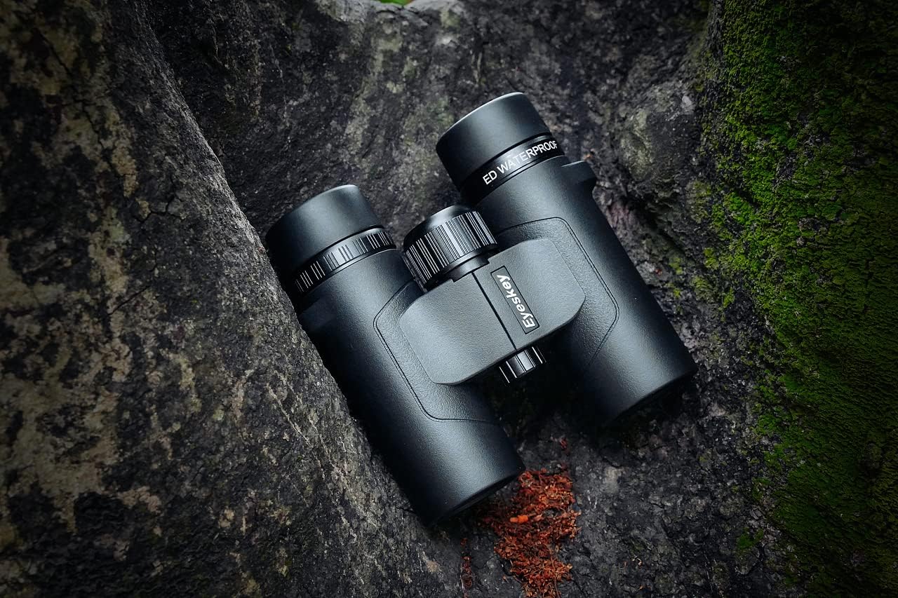 Eyeskey 8x32 ED Binoculars for Adults High Powered, Super Clear and Wide Field of View, Lightweight & Waterproof Binocular, Perfect for Hunting, Bird Watching, Wildlife