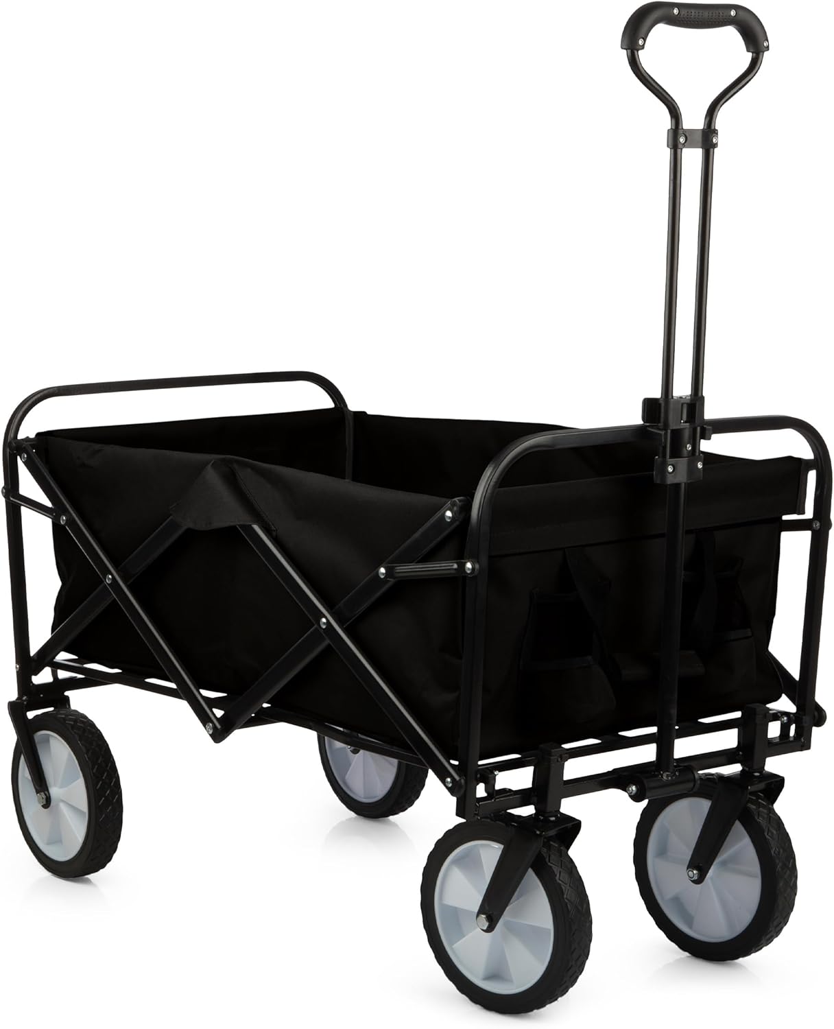 Collapsible Wagon - Grocery Cart on Wheels - Portable Beach Wagon, Fol
