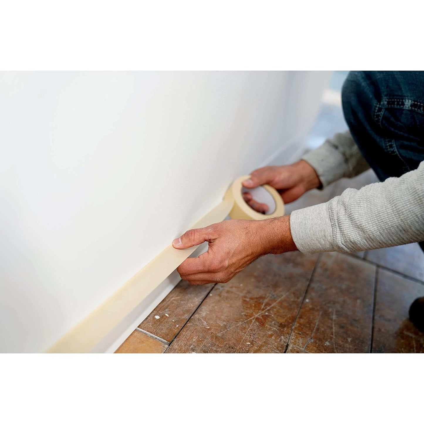 Scotch Contractor Grade Masking Tape, 1 Inch Wide (0.94 in. x 60.1 Yds) 6 Rolls, 3-Day Interior Clean Removal, Removes Easily Without Leaving Sticky Residue, Interior & Exterior Use (2020-24EP6)