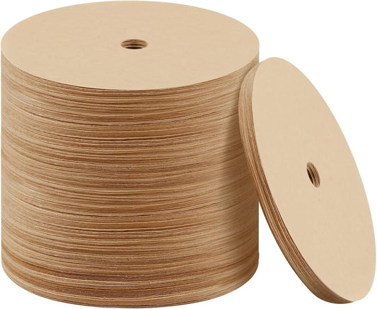 300 Count Percolator Coffee Filters, 3.75in Natural Unbleached Disposable Coffee Filter Disc Coffee Filters for Percolators Camping Coffee Pot Home Office Use